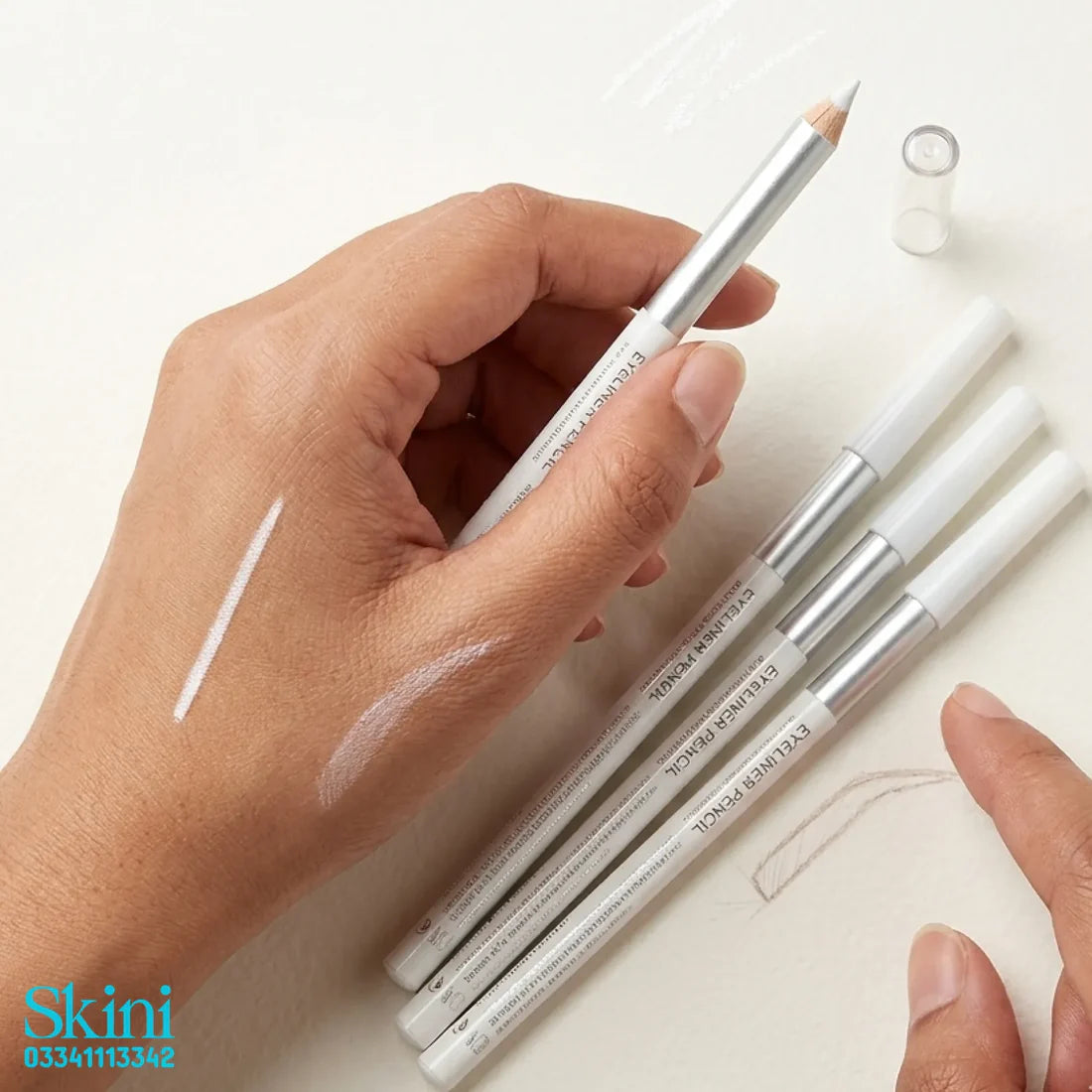 Derma White pencil for skin Marking - Pack of 5